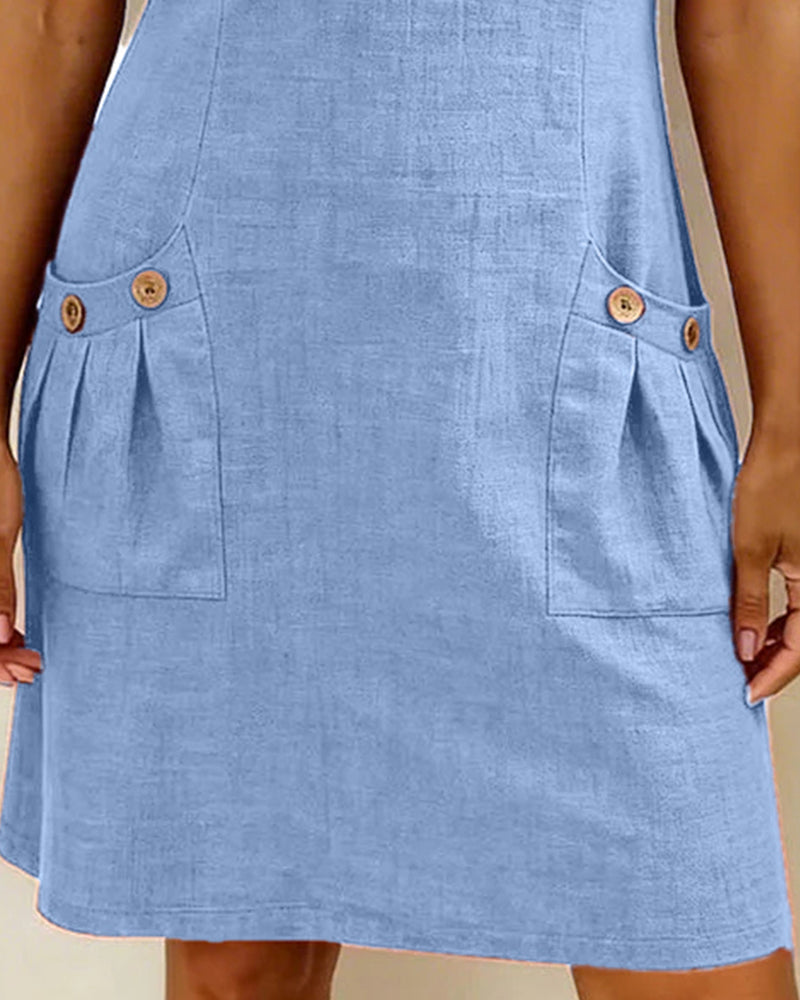 Lina™ | Effortless Cotton-Linen Dress