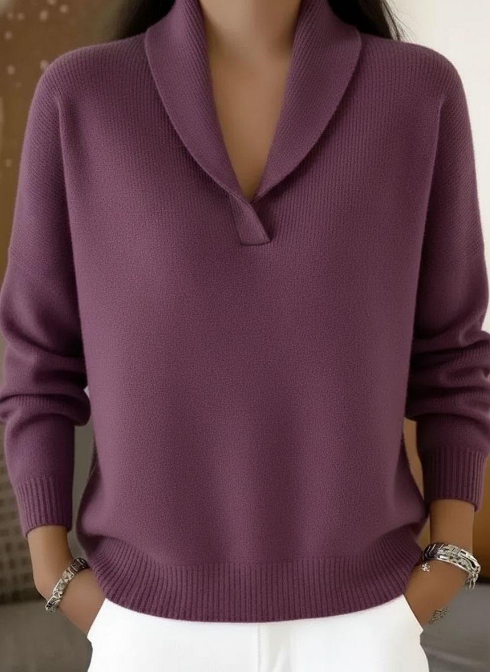 Deborah V-Neck Sweater