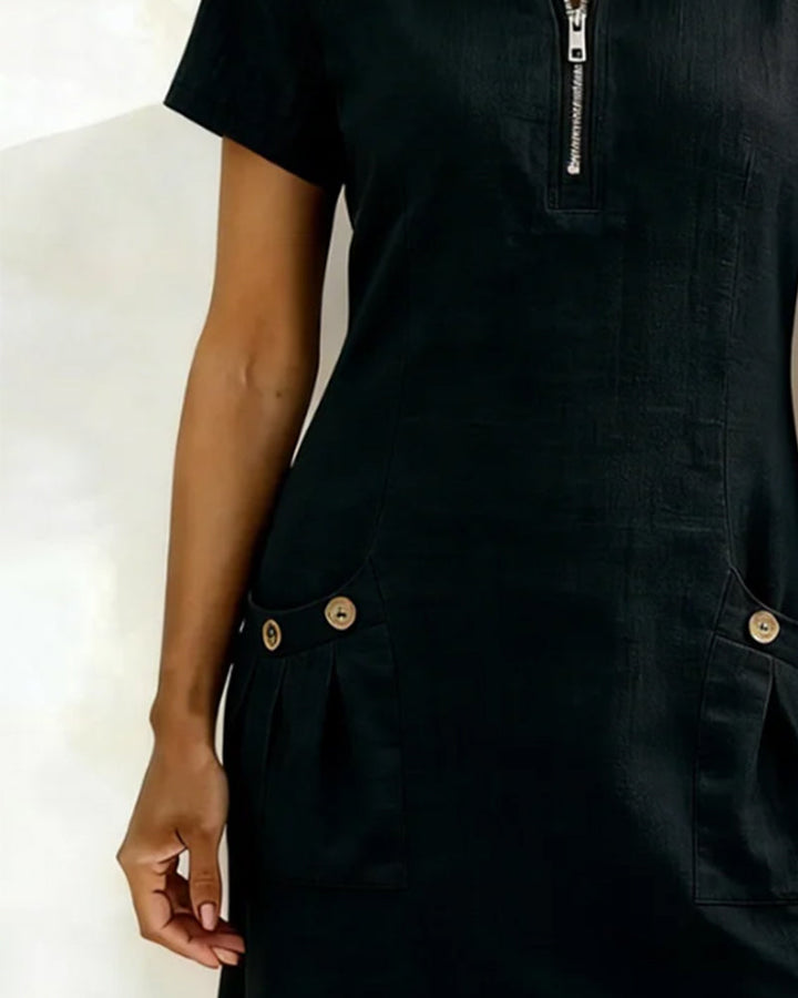 Lina™ | Effortless Cotton-Linen Dress