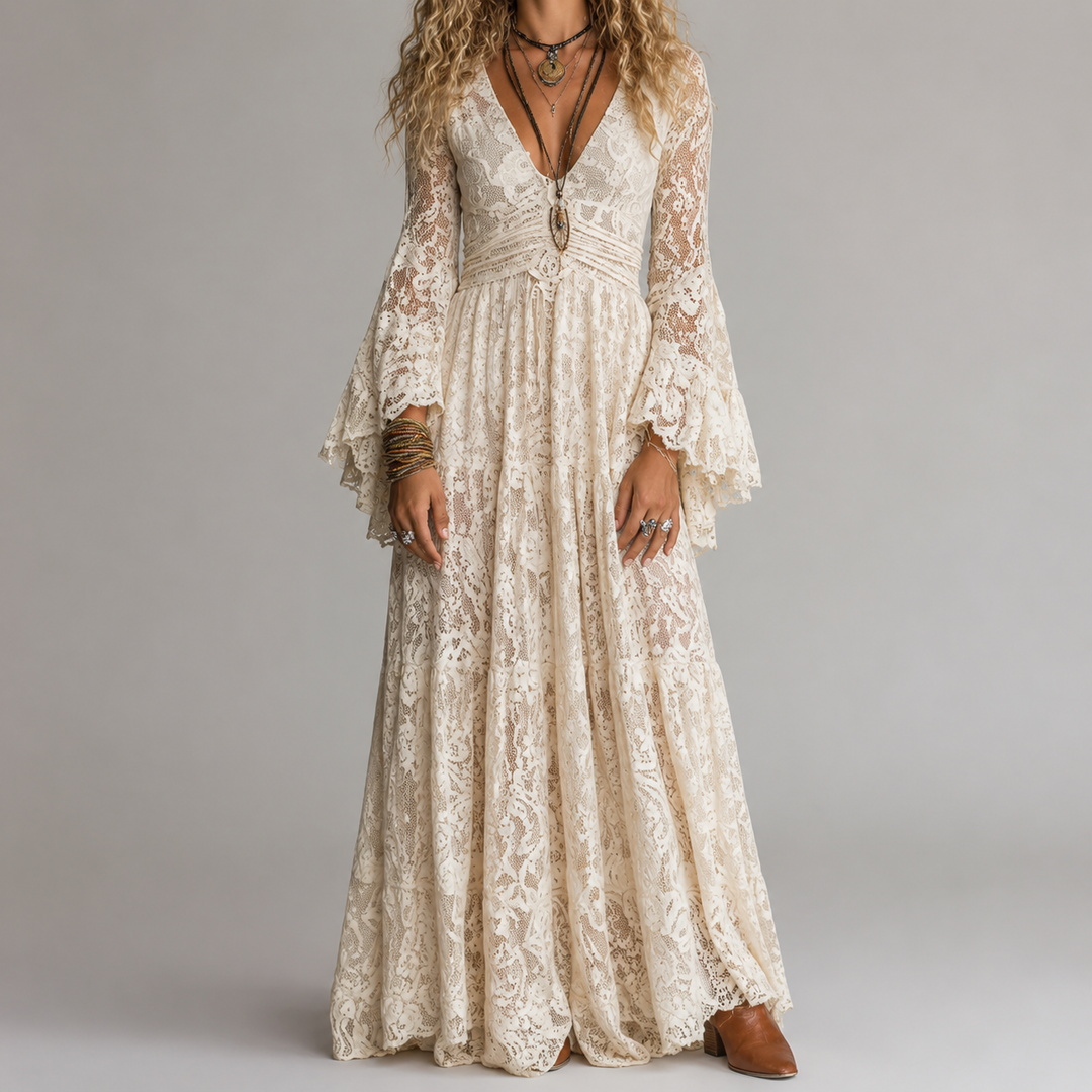Lois™ | Comfortable Vintage Mermaid Maxi Dress