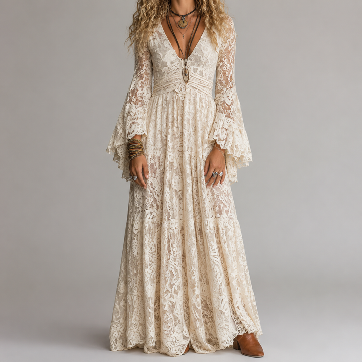 Lois™ | Comfortable Vintage Mermaid Maxi Dress