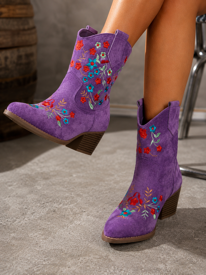 Elissa | Embroidered Western Cowboy Boots