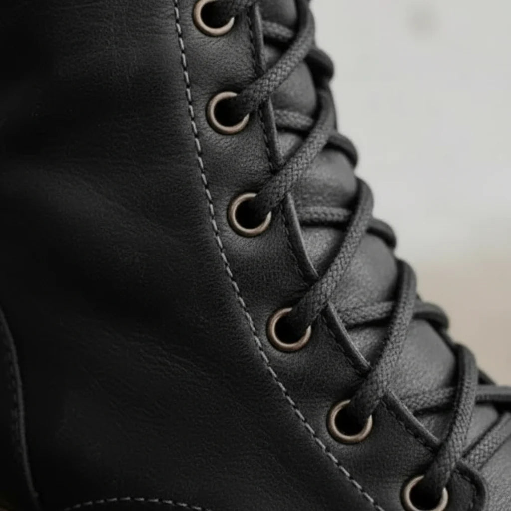 Women's Orthopedic Lace-Up Leather Boots