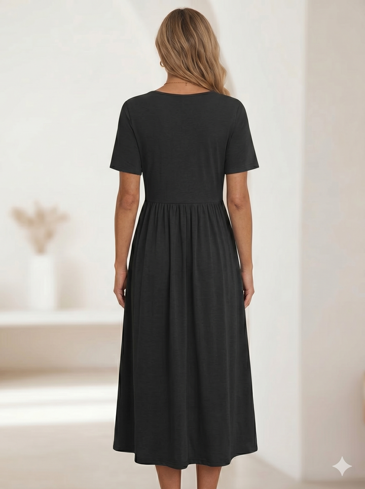 Isadora | Elegant A-Line Midi Dress