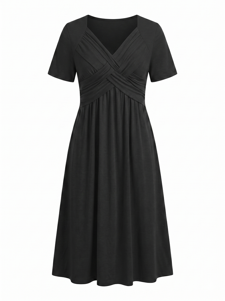 Isadora | Elegant A-Line Midi Dress