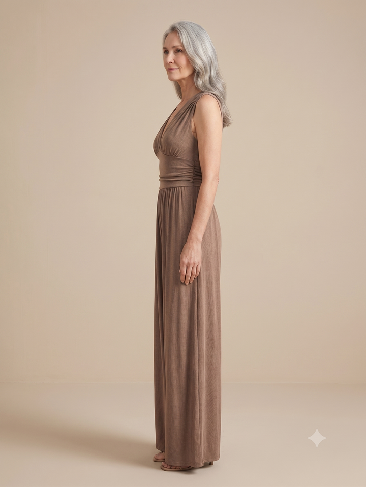 CHARITY – Chic Sleeveless Wide-Leg Jumpsuit