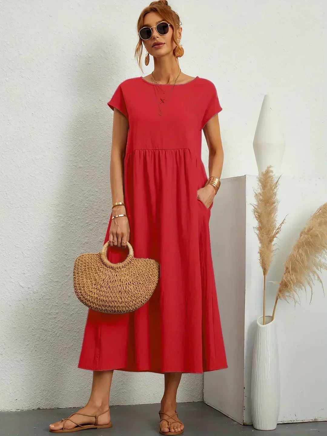 SEGOVIA | Effortless Midi Dress with Timeless Elegance