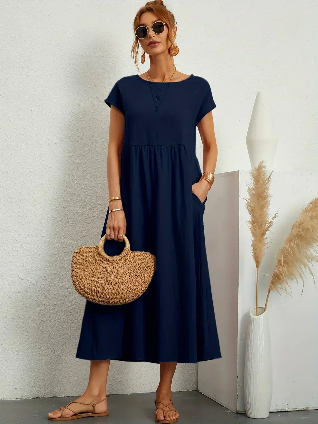SEGOVIA | Effortless Midi Dress with Timeless Elegance