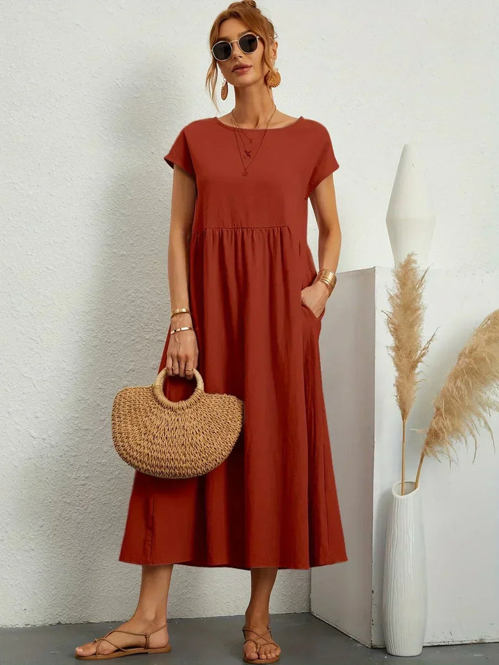 SEGOVIA | Effortless Midi Dress with Timeless Elegance