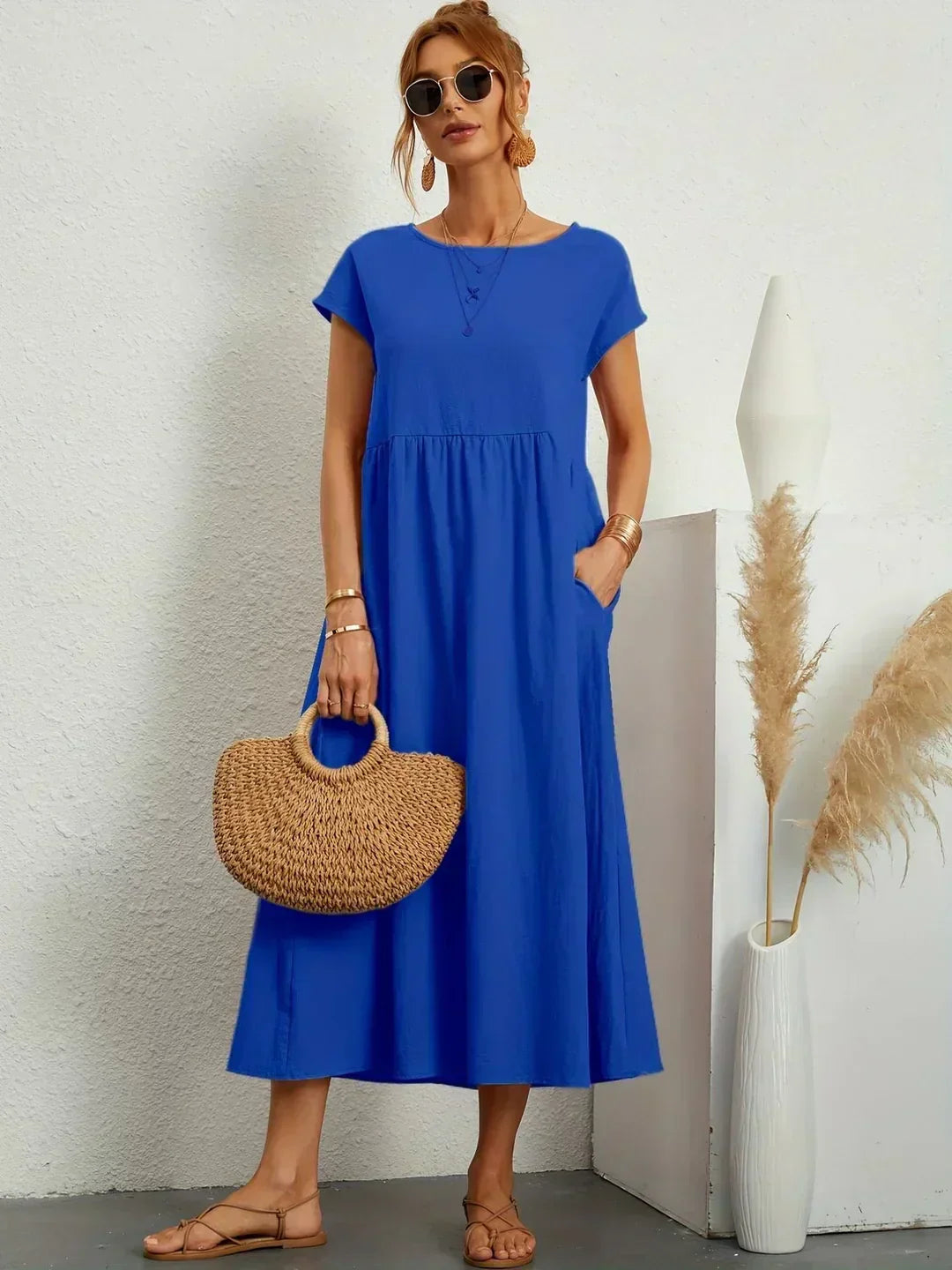SEGOVIA | Effortless Midi Dress with Timeless Elegance