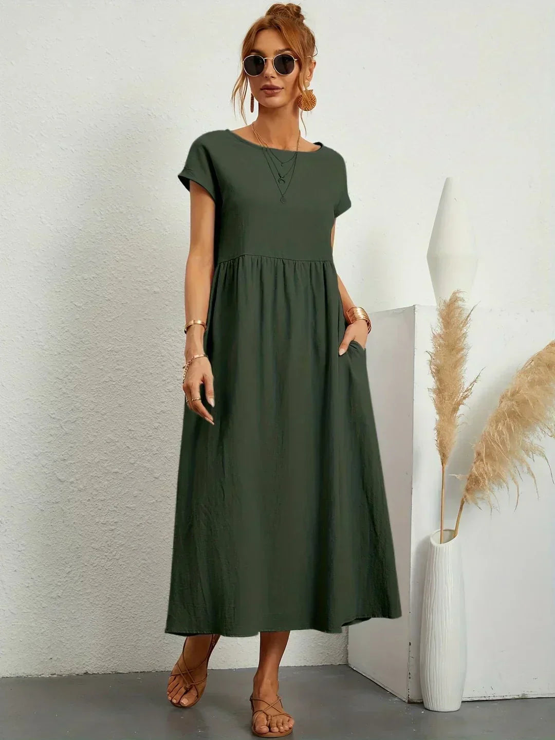 SEGOVIA | Effortless Midi Dress with Timeless Elegance