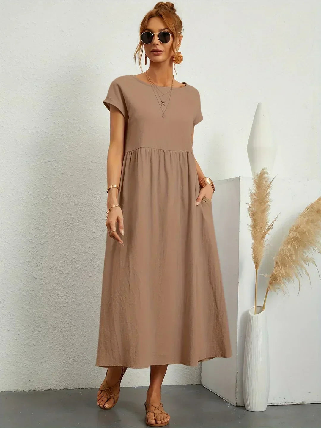 SEGOVIA | Effortless Midi Dress with Timeless Elegance