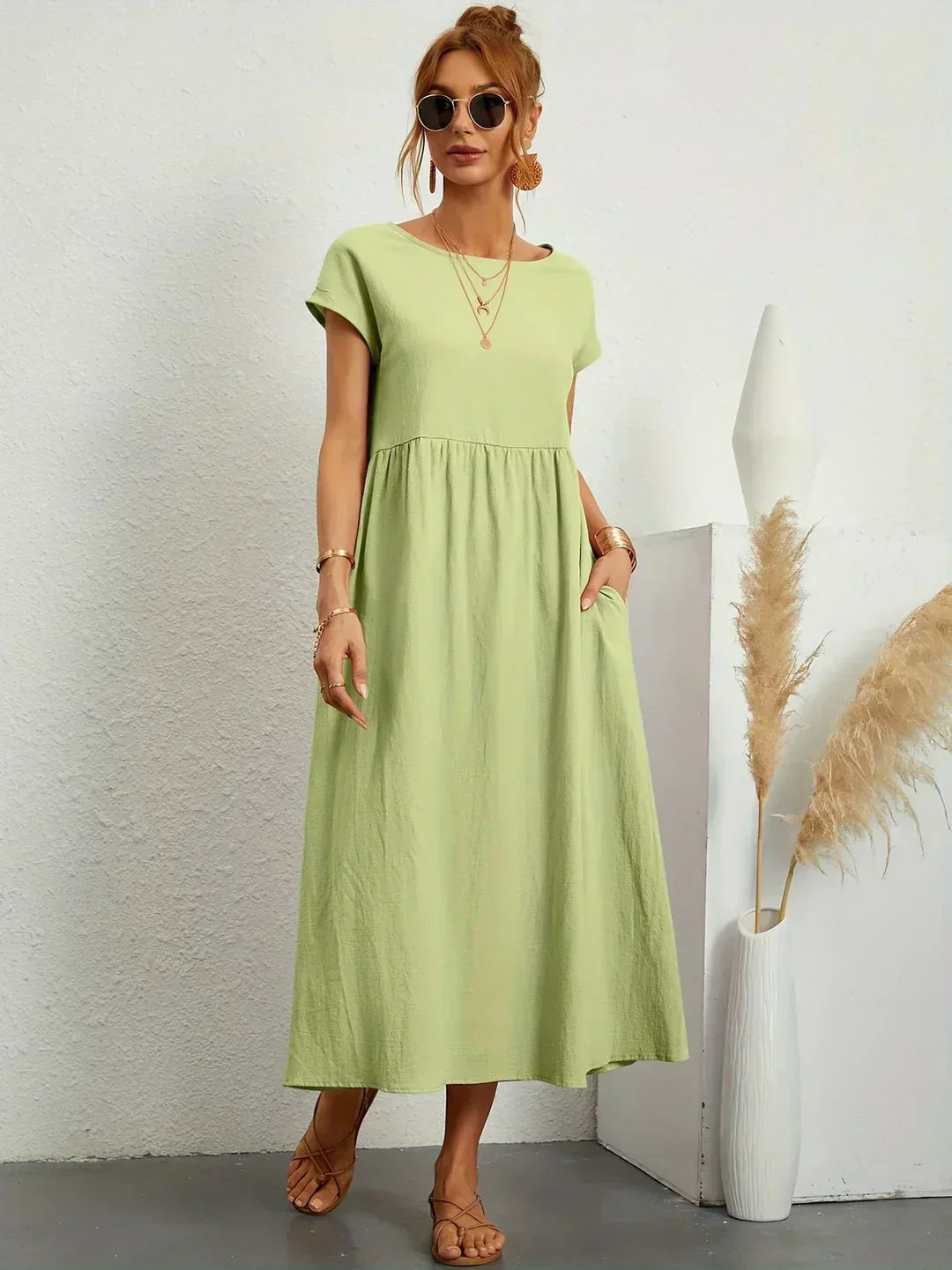 SEGOVIA | Effortless Midi Dress with Timeless Elegance