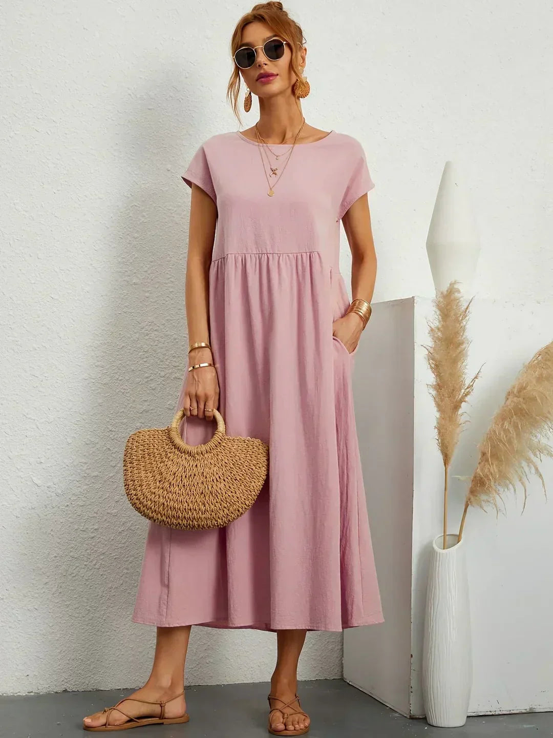 SEGOVIA | Effortless Midi Dress with Timeless Elegance