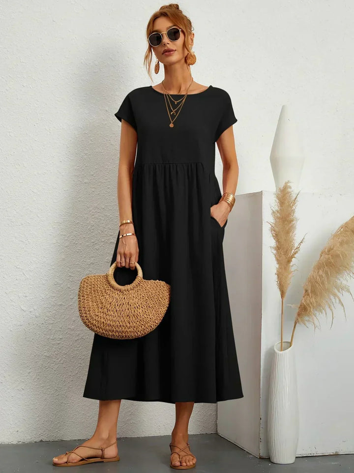 SEGOVIA | Effortless Midi Dress with Timeless Elegance