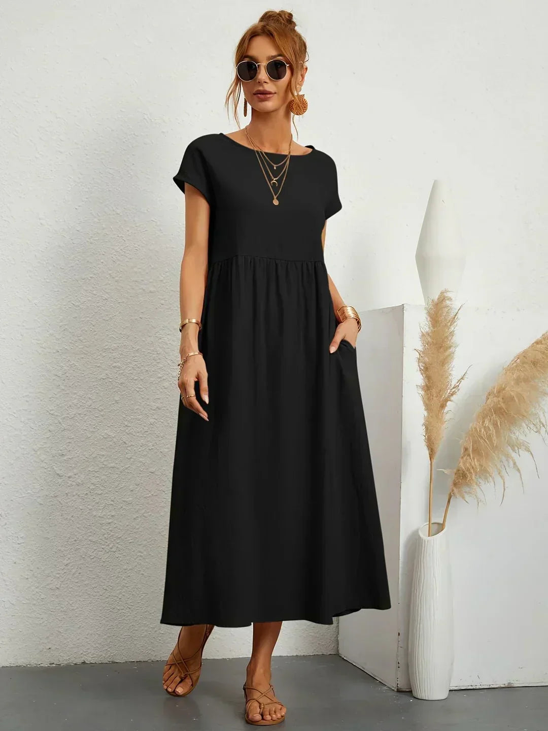 SEGOVIA | Effortless Midi Dress with Timeless Elegance