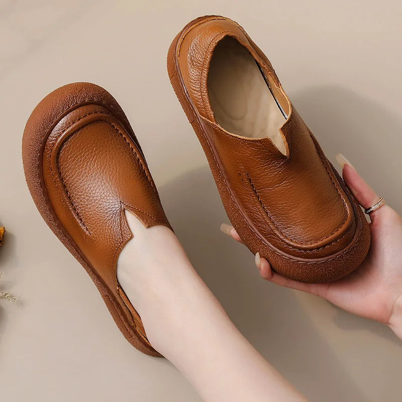 Sarah | Comfortable Orthopedic Leather Shoes | Easy Slip-On