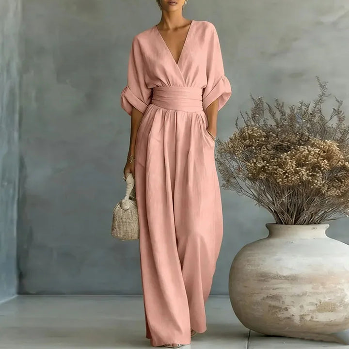 Chiara | Fluid Printed Long Jumpsuit