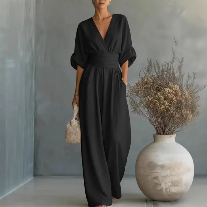 Chiara | Fluid Printed Long Jumpsuit