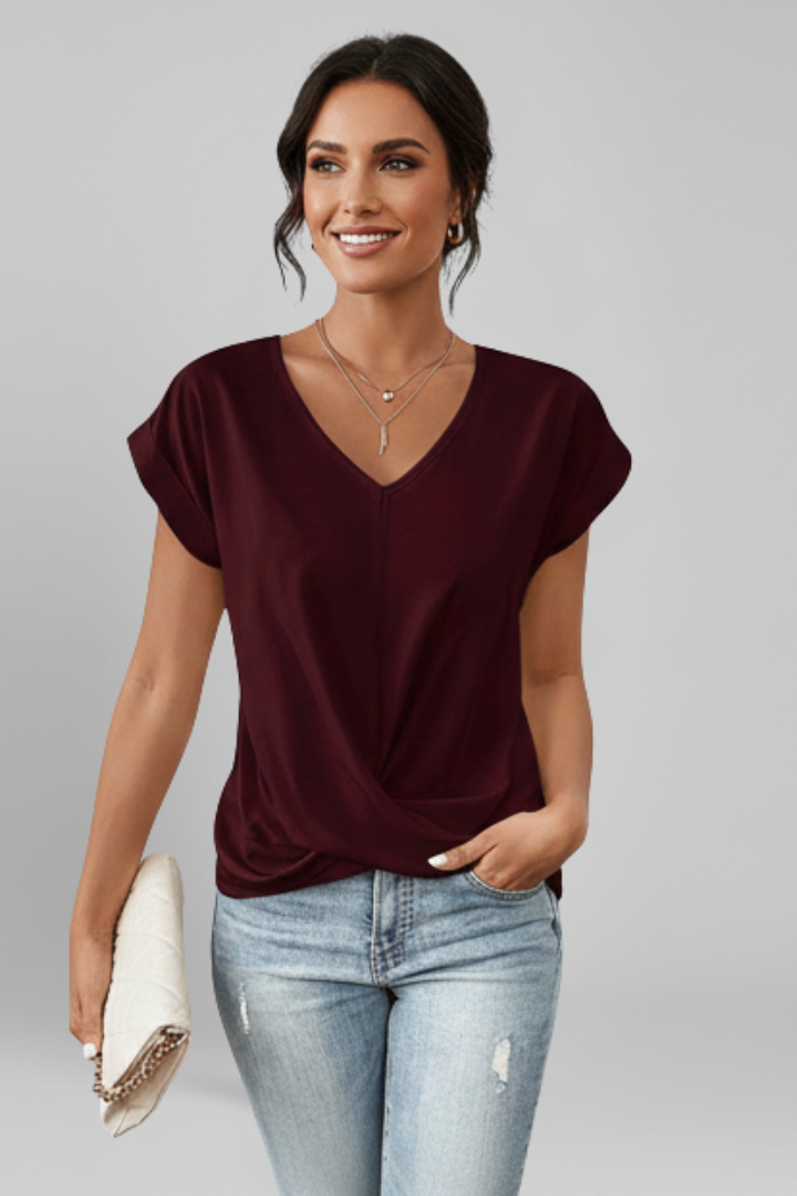 Ava™ | Blouse with V-Neck