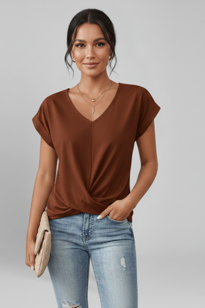 Ava™ | Blouse with V-Neck