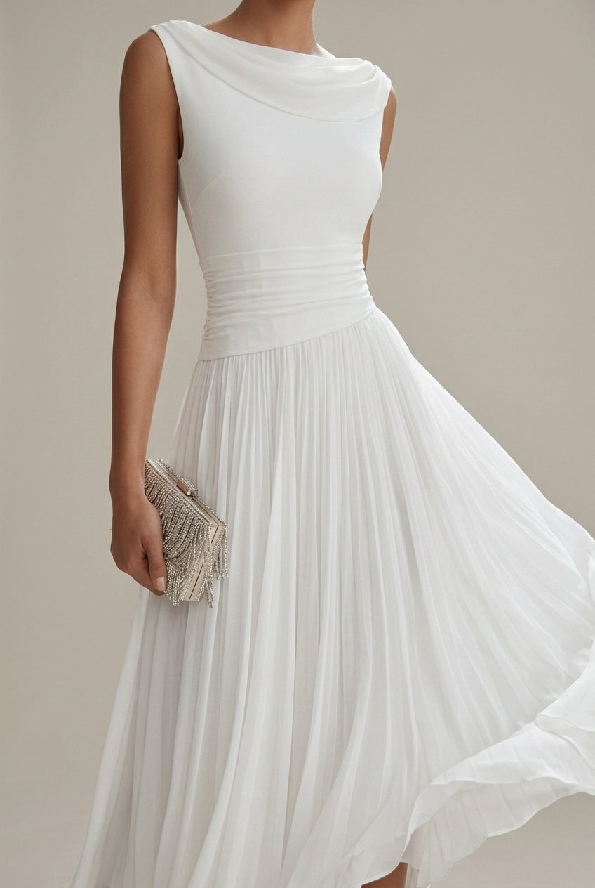 Lara | Draped Midi Dress