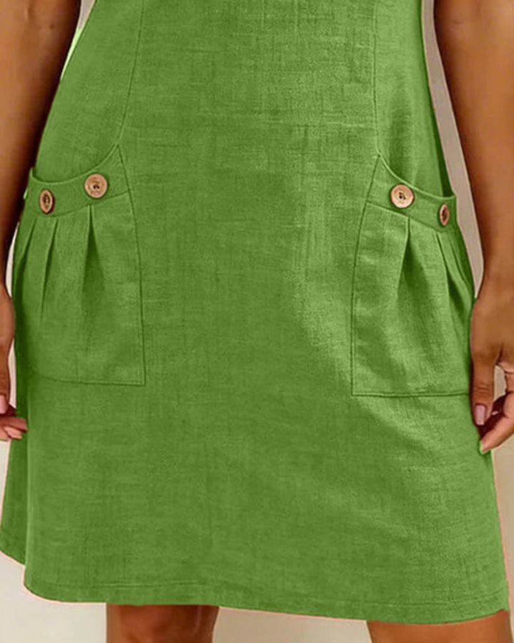 Lina™ | Effortless Cotton-Linen Dress