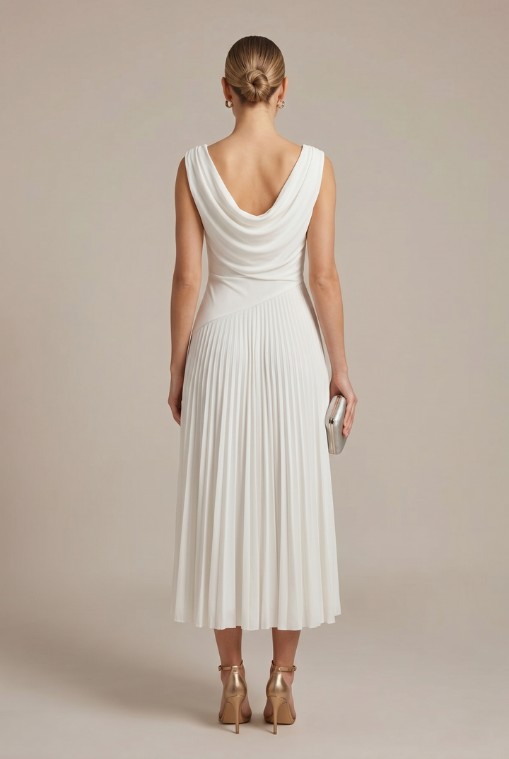 Lara | Draped Midi Dress
