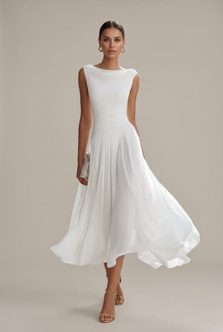 Lara | Draped Midi Dress