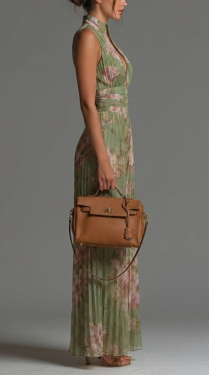 Zia | Floral Pleated Jumpsuit