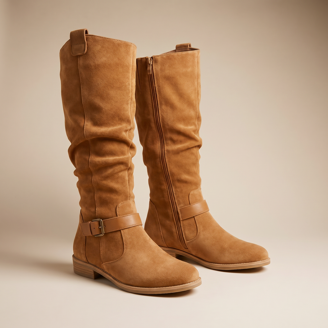 Women's Flexible Leather Boots | Supportive Ankle-Hugging Everyday Footwear