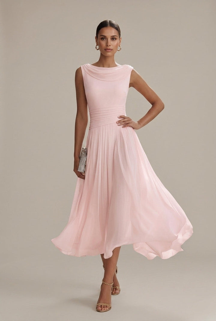 Lara | Draped Midi Dress